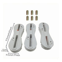3 Pieces 5 Degree FCS2 Fin Plug Base Slotted Molded Ribbed Fin Plug