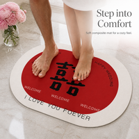 Diatomaceous Earth Bath Mat for Wedding & Home, Super Absorbent Quick Dry Non-Slip Floor Mat