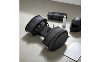 Motorcycle Saddlebags Reflective Strips Hard Shell Side Bag Carbon Fiber Pattern Expandable Motorcycle Pannier for Long-Distance Riders