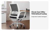 Ergonomic Backrest Drafting Chair with Foot Loop 360-Degree Swivel Adjustable Mesh Chair with Footloop Rolling Casters Office Furniture Support for Receptionists, Architects, Professionals, Bar Counter, Reception Desk, Art Studio, Workshop