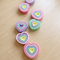 Heart Stepping Stone Stackable Foam Stepping Stone Sturdy for Classroom, Kids