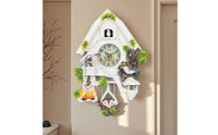 cuckoos Clock with Pendulum Crackle-Finish cuckoos Clock Decorative for Living Room