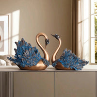 Swan Ornament Shiny Swan Ornaments Unique Tabletop Ornament for Homeowners, Art Collectors