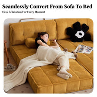Removable and cleanable Cover Tofu section Sofa configurable living room design Room Furniture Corduroy Upholstery adjustableable Couch modular rearrangement for Apartment Dwellers, Homeowners, Young Adults, Lounge Area