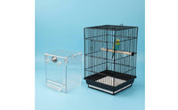 Transparent Bird Bath Box Suction Cup Mount Parakeet Bath Tub Portable Pet Accessory Long-Lasting for Small Birds