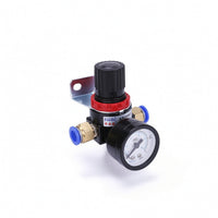 Air Pressure Regulator with Gauge Adjustable Pressure Regulator with Gauge Compact Sturdy for Compressor Systems, Workshop