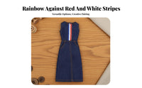 Doll in Dungaree Dress Fashionable Design, Fashion Dress, Cute 30cm Doll Outfit for Kids