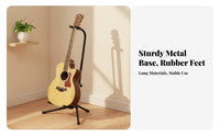 Upright Floor Guitar Stand Padded Tripod Guitar Stand