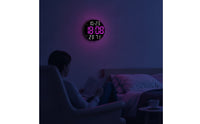 Digital Wall Clock with Temperature Display Large Digital Wall Clock with Date Display Luminous for Home Office