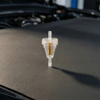 Inline Fuel Filter Transparent Inline Fuel Filter 1/4 Inch 50 Micron for DIYers, Engines
