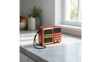 Telescopic Antenna Radio Stereo Radio Front Speaker Grille Portable Radio Button Control Panel Broadcast Receiver Display Window