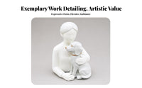 Person Dog Figurine Person and Dog Figurine Compact Details Home Decor for Tabletop Display, Entryway