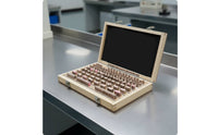 103 Pieces Calibrated Precision Steel Gauge Block Set Accurate Gauge Block Set with Wooden Case Machined Jo Blocks Hardened for Inspectors