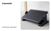 Improves Posture Adjustable Under-Desk Footrest Non-Slip Surface Massaging Foot Platform Sturdy Construction Erand Proceednomic Aid Portable for Students, Children, Distant Workers, Study Room, Home, Gaming, Travel