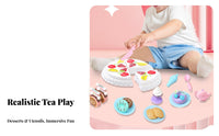 44 Pieces Afternoon Tea Toy Set Great Gift Pretend Dessert Tea Set