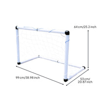 Kids Soccer Goals Ball Pump Included Compact Football Goals Easy to Set Athletic Gear Gear for Backyard