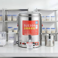 Stainless Steel Electric Cooking Barrel Triple-Layer Insulation Versatile Electric Boiler Double Temperature Control Large Capacity Soup Warmer