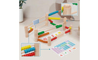 Abacus with Number Cards Child-Centered Wooden Abacus Counting Frame Educational Math Toy Colorful for Children, Homeschool