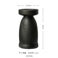DIHOME侘寂风黑色大型摆件烛台黑色漆面烛台客厅酒店高级工艺品