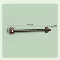 Wall Mounted Towel Rack with Vintage Style for Washroom and Shower Room, Bamboo and Wood Storage with Shelf