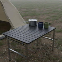 Foldable Trolley Table Board Foldable Folding Wagon Tabletop Portable Roll-up Aluminum Tabletop for Outdoor