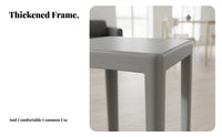Non-Slip Feet Stackable Square Stool Thickened Design Stackable Square-Top Seat Sturdy Construction Home Furnishing Space-Saving for residents, grown-ups, Students, Living Room, Kitchen, Bedroom, Bathroom