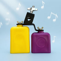 Double-toneTone Percussion Bell Rounded Edges Music Instrument Colorful for Stand Mounting