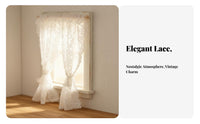 DIY Accessory 1:12 Scale Lace Curtain Scalloped Border 1:12 Scale Window Drapes Handmade for Crafters, Dioramas, Model Room