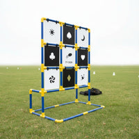 Team Building Nine-Grid Target Game Interactive Flying Disc Target Game Number Learning for Children, Kids, Outdoor, Party