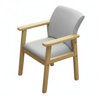 Thickly Padded Upholstered Armchair Sturdy Frame Dining Seat Ergonomic Support Household Furniture Breathable Upholstery Material for Homeowners, Office Workers, Interior Decorators, Study Room, Bedroom, Reading Nook