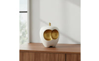 Resin Fruit Statue Modern Minimalist Geometric Fruit Decor Gilded Detail House Decoration
