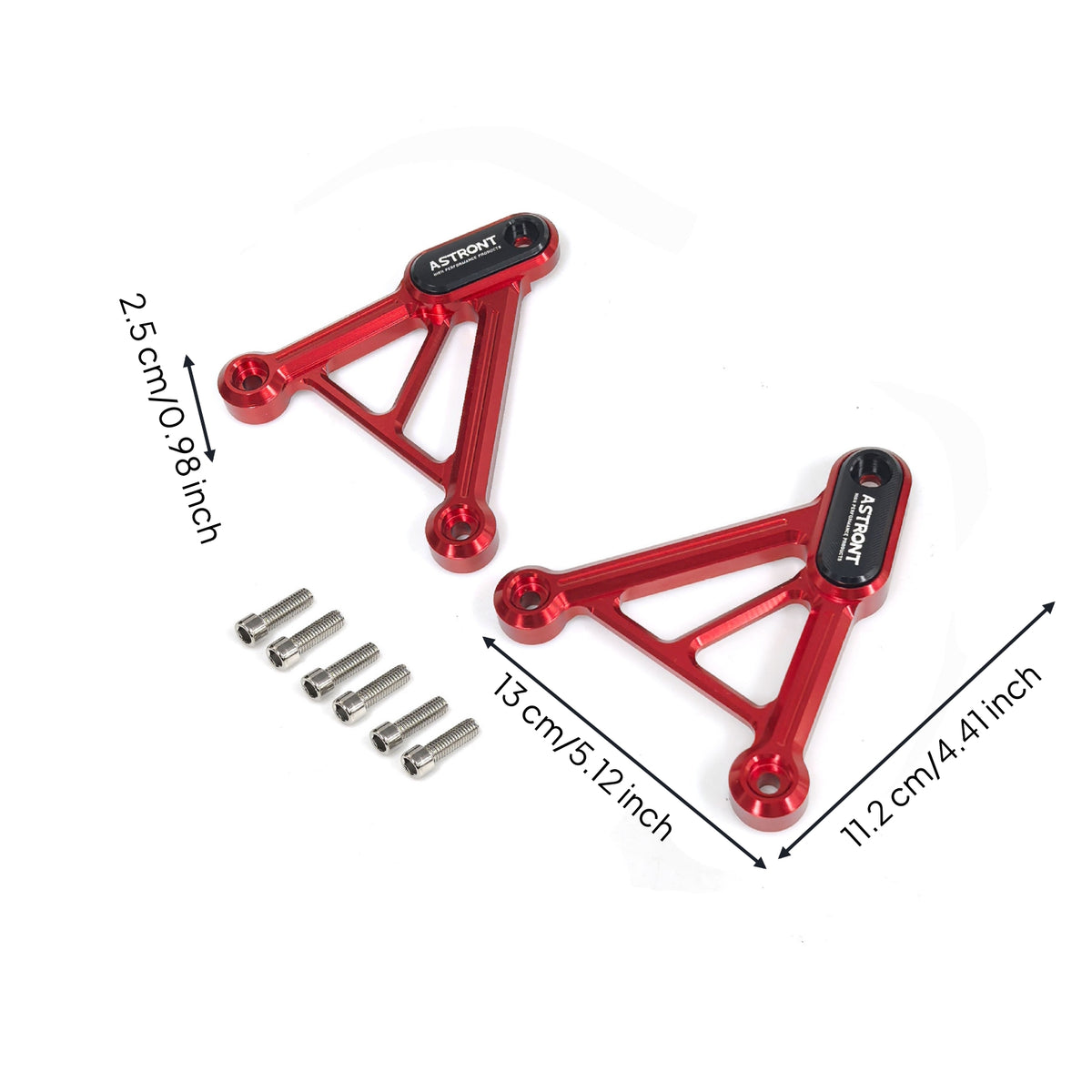 Headlight Side Brackets CNC-Machined Motorcycle Headlight Bracket Aluminum Alloy Modified for Commuters, Front End Upgrade