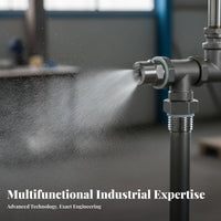 Stainless Steel Cone Nozzle Rust Resistant Wide Angle Aerosolizing Nozzle Precision Machined Solid Cone Spray Head for Humidification, Cooling