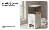 Moisture-Proof Sealed Rice Dispenser Long-Lasting Quantitative Grain Storage Box Space-Saving for Kitchen, Pantry
