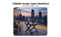 space-saving Foldable outdoor dining Table Minimalist design Portable Furniture Lightweight Outdoor Gear Multi-Purpose for outdoor diningkers, Families, Apartment Dwellers, Camping, Balcony, Backyard, Beach