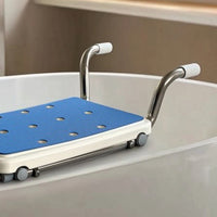 Bathtub Seat Board Adjustable Cushioned Bath Board Bath Seat with Handles Heavy Duty Non-Slip for Elderly, Home Care