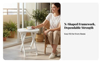 Tea Table Folding Design Sturdy Wood Portable for Tea Room