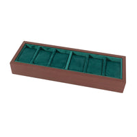 6-Slot Watch Display Tray Cloth-linedLined Watch Tray Scratch-Resistant Soft for Men, Dresser