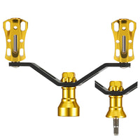 Spinning Reel DIY Metal Handle Arm, Aluminum Alloy, for Squid Fishing, Carbon Fiber Arm