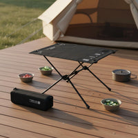 Lightweight Folding Camp Table Aluminum Alloy Frame Camping Table Wear-Resistant for Campers, Picnic
