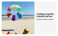 Hand-Pulled Ground Kite Foldable and Portable Frameless Soft Kite Vibrant Colors