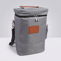Gift Bag for 6 Bottles with Shoulder Strap, Insulated Bottle Carrier Tote Bag for Travel Picnic, Oxford Cloth Picnic Bag, Leakproof Padded Case
