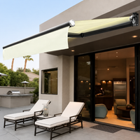 Electric Retractable Awning, Outdoor Waterproof Sun Shade, For Balcony & Garden