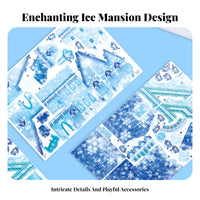 Ice Castle 3D Puzzle Great Gift 3D Castle Puzzle Easy to Assemble Kids' Toy for Children, Adults, Arts and Crafts, Desktop Decoration, School Projects