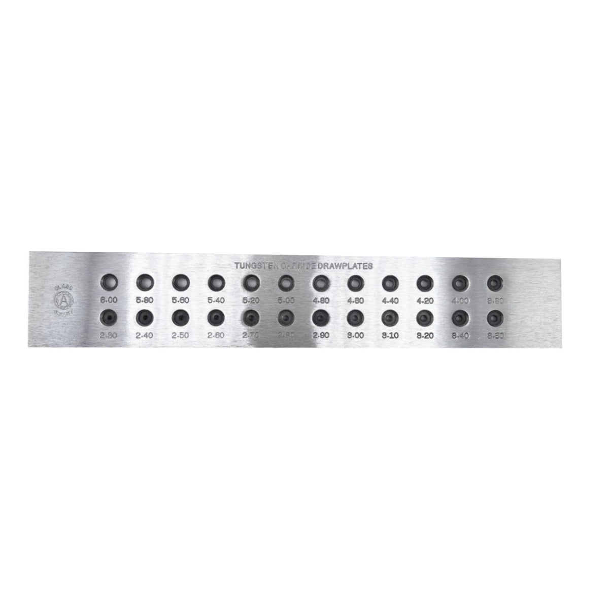 Wire Drawing Plate with Round Holes 24-Hole Jewelry Drawplate with Circular Holes Jewelry Wire-Pulling Plate Heavy-Duty