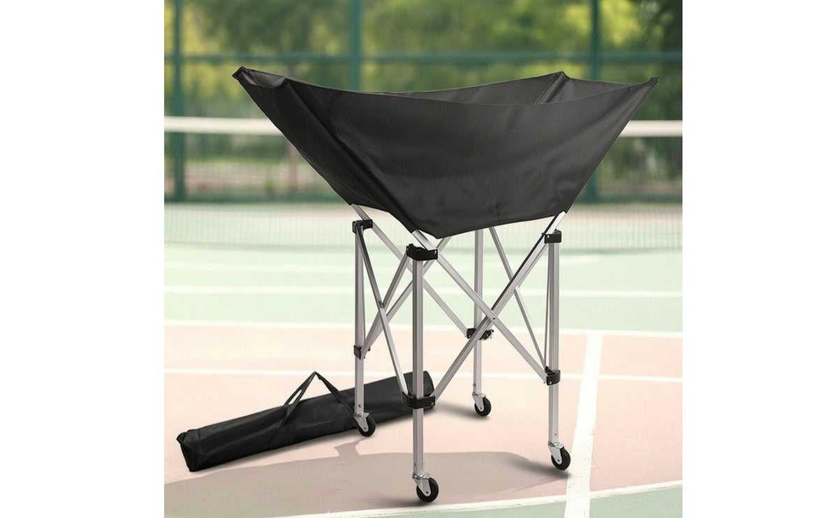 Ball Cart Foldable Rolling Sports Ball Effortless Transport to Move Garage Organizer for Coaches, Physical Education Teachers, Gym