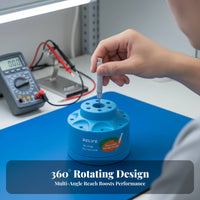 Built-in Magnetizer Rotating Screwdriver Holder Large Capacity Screwdriver Holder Compact Design Repair Tool Storage Rack Space Saving for Phone Repairers, DIY Enthusiasts, Hobbyists, Workshop, Desktop, Electronics Workspace, Garage