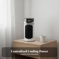 USB Electrically Driven Air Chiller Cools & Humidifies USB Desk Cooling Fan Multi-Functional Function Water-Based Chiller Humidifier for Students
