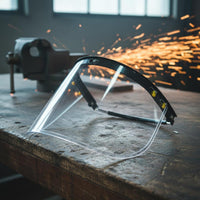 Anti-Splash Full Face Protection Helmet High-Clarity Clarity Hard Hat with Face Visor Shock Resistant for Industrial Workers, Welders
