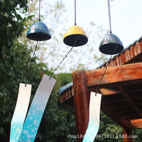 Japanese Cast Iron Wind Chime, Mount Fuji Bell for Garden Patio Outdoor Decor